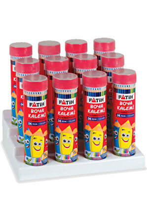 Kuru Boya Metal Tüp Kutu Tam Boy 24 Renk 33224