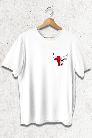 Oversize Chicago Bulls Tasarım Baskılı Tişört