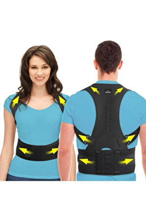 Manyetik Dik Durmak Için Ortopedik Kamburluk Önleyici Dik Duruş Bel Sırt Omuz Korsesi
