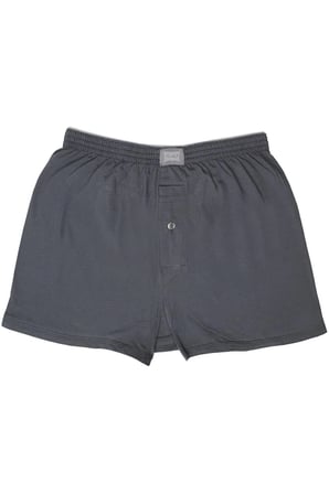 Erkek Gri Penye Düz Boxer 4'lü