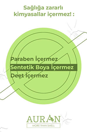 AURAN Anti-fly Sinek, Sivrisinek, Kene Ve Haşere Kovucu, Vücut Koruyucu, Bitkisel Sinek Savar Sprey 100ml