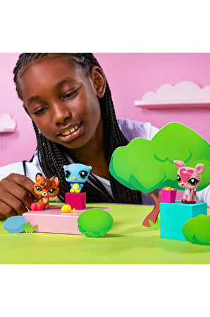 LPS Minişler Seri 3 Forest Pets 3'lü Figür Paketi - (#157 Baykuş, #158 Geyik ve #159 Tilki)