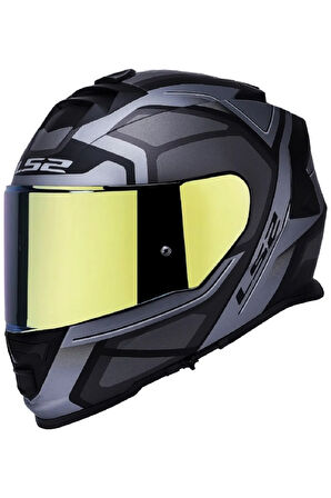 Storm 2 Faster Tıtanıum Fullface Motosiklet Kaskı Gold Camlı
