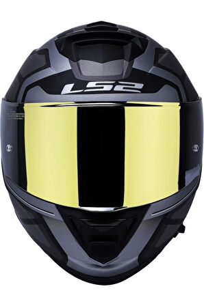 Storm 2 Faster Tıtanıum Fullface Motosiklet Kaskı Gold Camlı