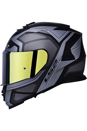 Storm 2 Faster Tıtanıum Fullface Motosiklet Kaskı Gold Camlı