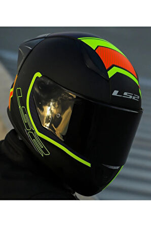 RAPID 2 RACE EXTRA MAT NEON SARI FULLFACE MOTOSİKLET KASKI