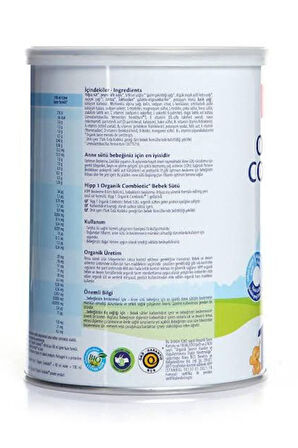 1 Organik Combiotic Bebek Sütü 350 Gr X 2 Adet