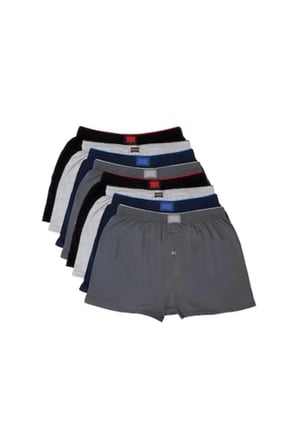 4'LÜ ERKEK DÜĞMELİ RAHAT KESİM BOXER