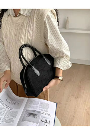 2024 Sonbahar Ve Kış Yeni Retro Çanta Niş Tasarım High-End Boston Kadın Çantası