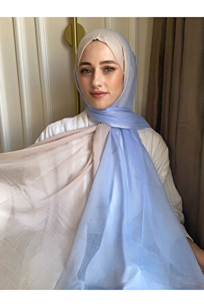 DUBAİ DEGRADE ŞAL - BEBE MAVİ / TAŞ