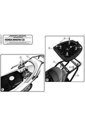 Sr151hondaınnovıa125(07-14)arkaçantataşıyıcı