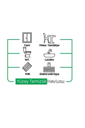 Yüzey Temizlik Havlusu Doğal Limon Yağı 6 Paket & Yüzey Temizlik Havlusu Doğal Aloe Vera Özü 6 Paket