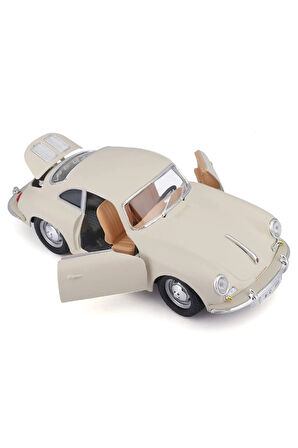 1:24 Porsche 356B Coupe (1961) Krem Diecast Araba