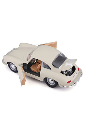 1:24 Porsche 356B Coupe (1961) Krem Diecast Araba