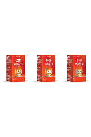 Ocean Vitamin C Sr 500 Mg 30 Tablet 3'lü Paket