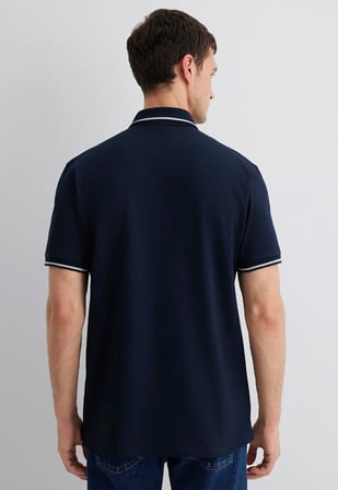 Mavi M0612648-80872 Yaka Detaylı Erkek Polo Yaka Tişört Erkek Tişort
