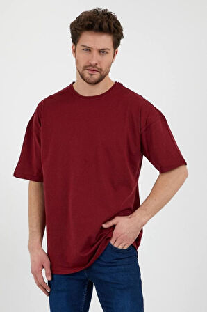 Azurco Oversize Düz Siyah Tshirt