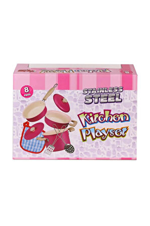 Nessiworld 1818-6A Emaye Tencere 8 Parça -Vardem Oyuncak