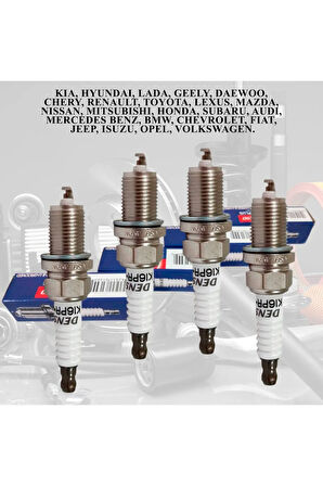 DENSO BUJİ TAKIM 4 ADET TOYOTA COROLLA - AVENSIS / HONDA CIVIC - JAZZ K16PR-U11