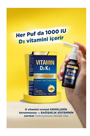 Nutraxin Vitamin D3K2 30 ml 3 Adet