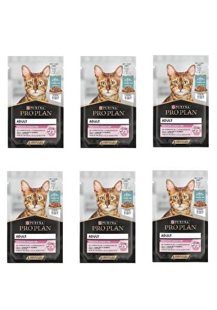 Pro Plan Pouch Delicate Okyanus Balıklı Yetişkin Kedi Maması 85 G - 6 Adet