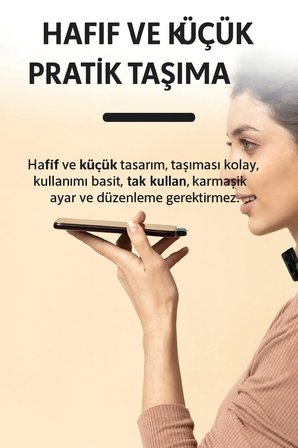 Kablosuz Tüylü Yaka Mikrofonu F11 Model 3'ü 1 Arada Type-C Apple 3.5mm Uyumlu Tekli Set Tak Çalıştır
