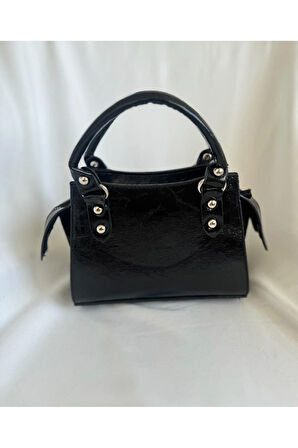 Kadın Siyah Premium Kalite Manuka Çapraz Omuz Çantası