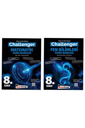 Kafadengi 8. Sınıf Lgs Challenger Serisi (zor) Matematik + Fen Soru Bankası 2021