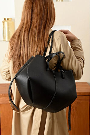 Lüks Cüzdan Hediyeli Büyük Kapasiteli Omuz Çantası