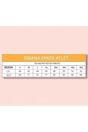 Ribana Erkek Sıfır Yaka Sıfır Kol Atlet%100 PAMUK - Çok Yönlü Şıklık ve Konfor