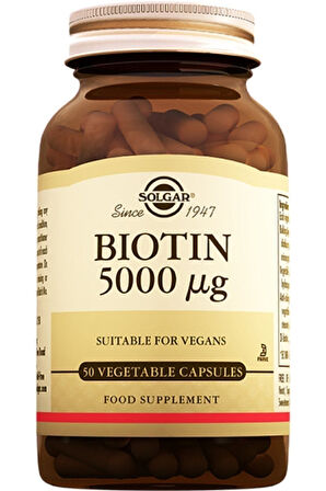 Biotin 5000 Mcg 50 Kapsul (BİOTİN) 02/2027