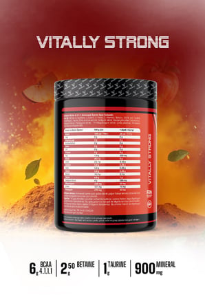BCAA 4:1:1 300 g Elma | 6 g BCAA (Lösin 4 g, İzolösin 1 g, Valin 1 g)