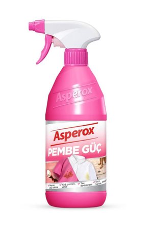 ASPEROX 650 ml Pembe Güç Leke Çıkarıcı Sprey Konsantre Formül ile Etkili Temizlik X4