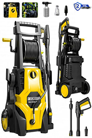GR-S-180 Çelik Şanzuman Musluk Ve Kovadan Çekme Yüksek Basınçlı Bahçe Oto Yıkama Makinesi