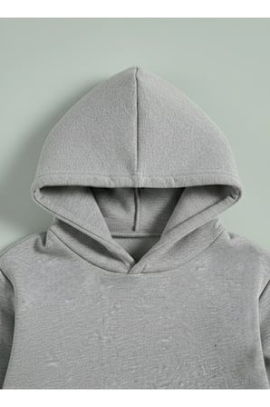Erkek Çocuk Kapüşonlu Takım RENKLİ PAPAGAN 3 İplik Şardonlu Sweatshirt - Eşofman Takım