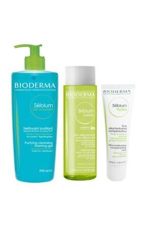 Bioderma Sebium Akne Bakım Seti Tonik Jel Krem