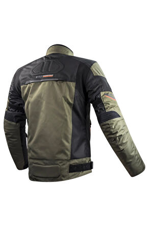 SHADOW KORUMALI MOTOSİKLET MONT HAKİ-SİYAH-NEON TURUNCU