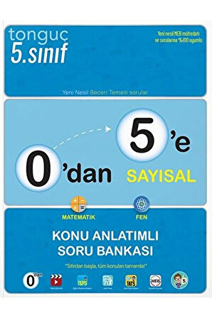 0'dan 5'e Sayısal Konu Anlatımlı Soru Bankası / Kolektif / Tonguç Akademi / 9786254222429