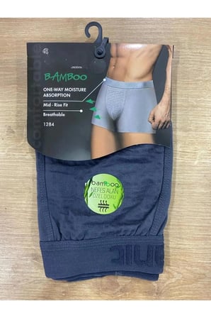 3'lü Paket Erkek Bambu Boxer