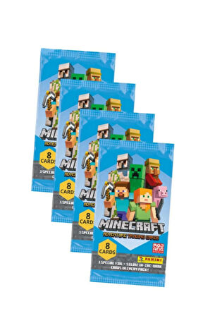 Panini Minecraft Trading Kart - 4 Paket