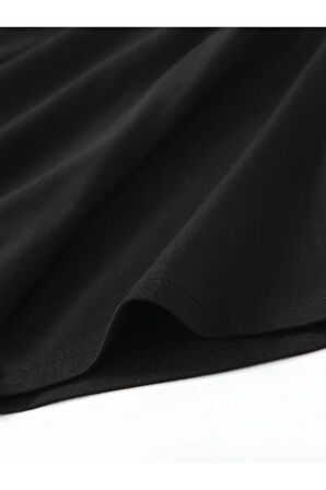 Newon Büyük Beden Grafik Baskılı Oversize Penye T-shirt Tişört Tüm Mevsimler