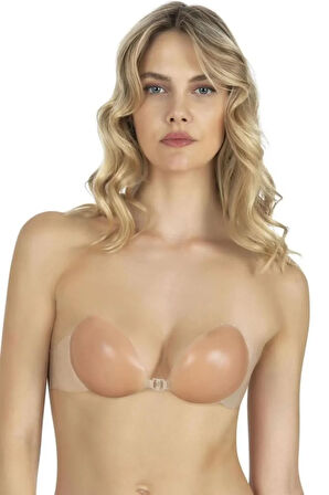 Kanatlı Desteksiz Yapışkanlı Silikon Sütyen 3461