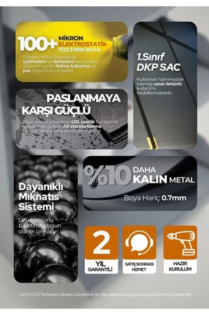 5'li Metal Ayakkabılık - Açık Gri