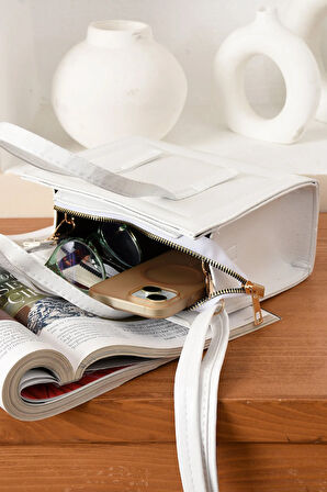 Lüks Reyhani Kutu Çapraz Askılı El Ve Omuz Çantası