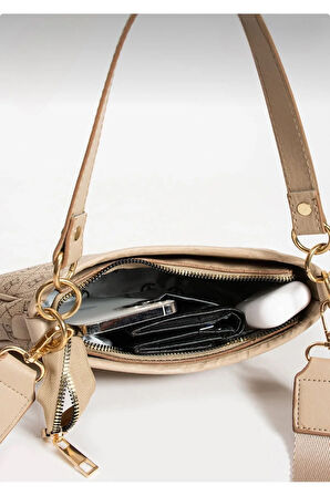 Kadın desenli omuz çantası