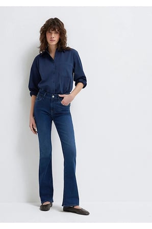 Molly Gold Klasik Koyu Jean Pantolon 1013684068