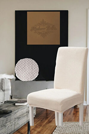 1 adet Likralı Esnek Yıkanabilir Sandalye Örtüsü 45x45x60 boyutlarında Bal Peteği Sandalye Kılıfı