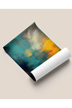 Çerçevesiz Poster Dijital Baskı Soyut Gizemli Yansımalar - 50x70