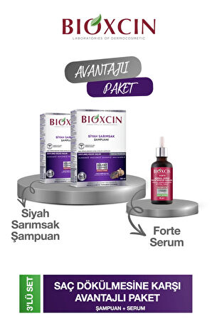 sarımsak Şampuanı 300 ml 2 adet + Forte serum 50 ml 1 adet
