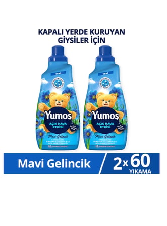 Yumoş Açık Hava Etkisi Konsantre Çamaşır Yumuşatıcısı  1440 Ml x2